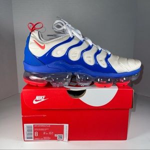 Nike Air Vapormax Plus White Blue Red Men’s Size 8